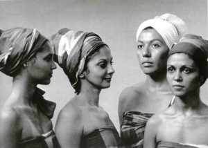 Ângela, Carmen, Marli, Ana e Cristina, em 1973. Foto: Acervo Earte