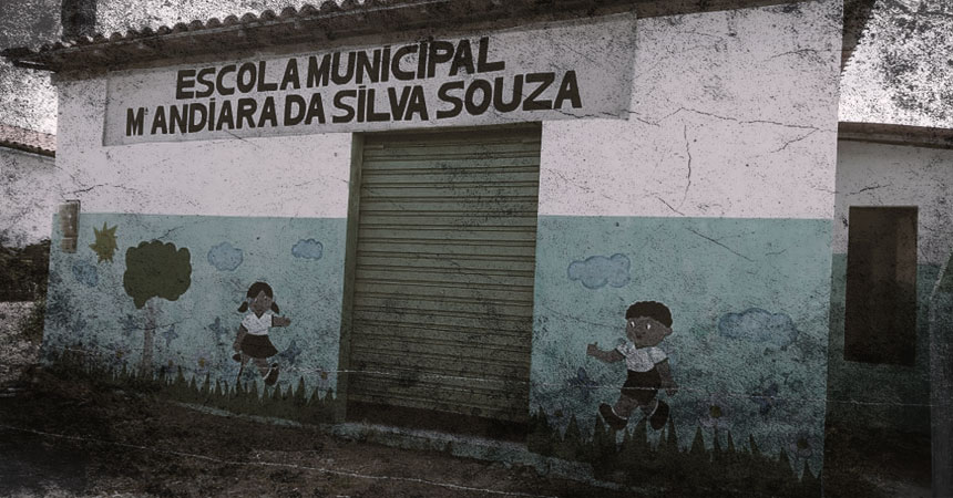 A (falta de) estrutura de uma escola em Jaguara