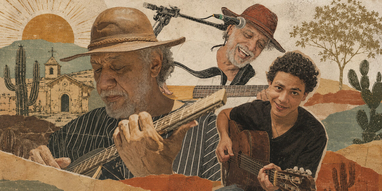 Cescé Amorim faz show em dueto com o neto, Matheus Amorim